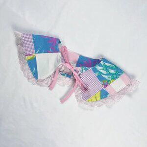 Handmade Patchwork Detachable Collar – Cottagecore Statement Accessory